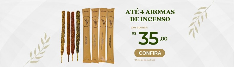 Até 4 aromas de incensos